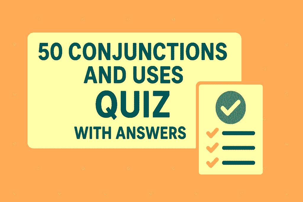 conjunction and its types with examples