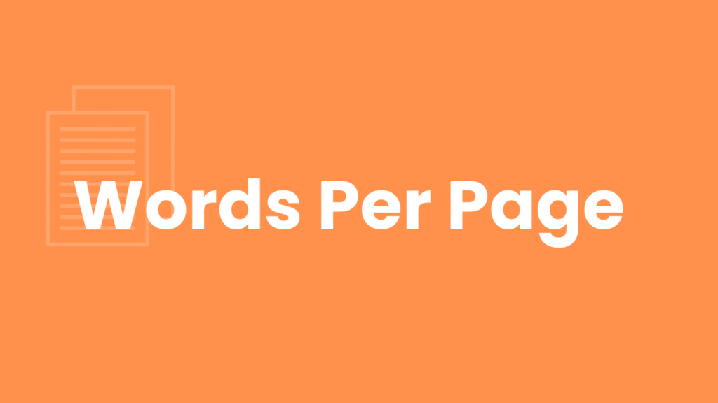How Many Words Per Page