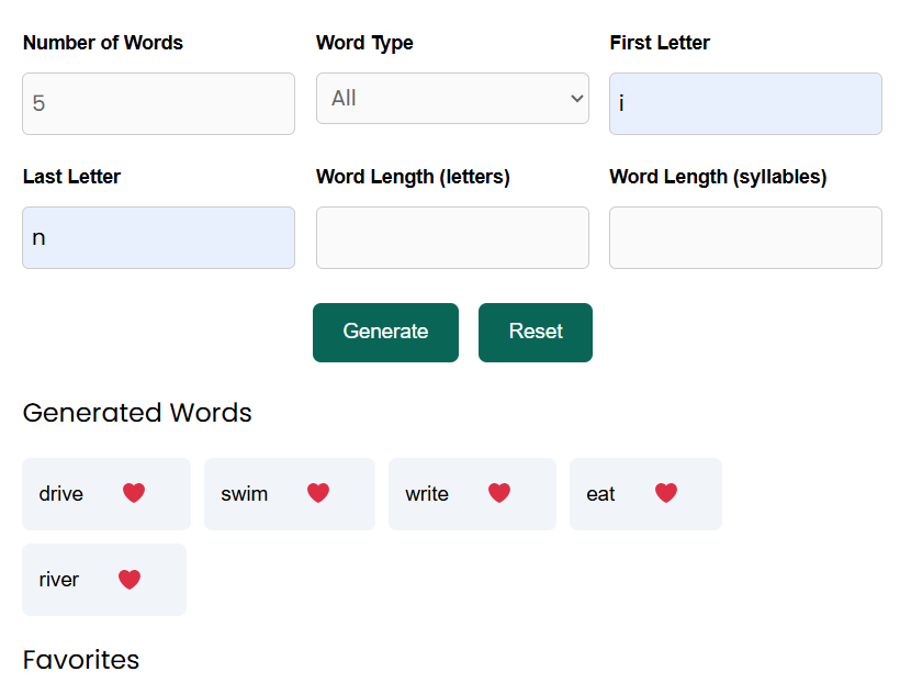 Word Generator